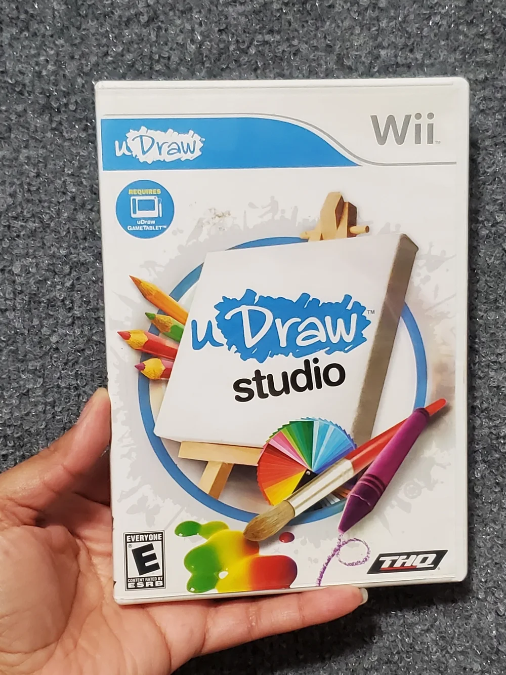 Nintendo Wii uDraw Studio (Wii, 2010) Video Game Only Complete Kids Game Night